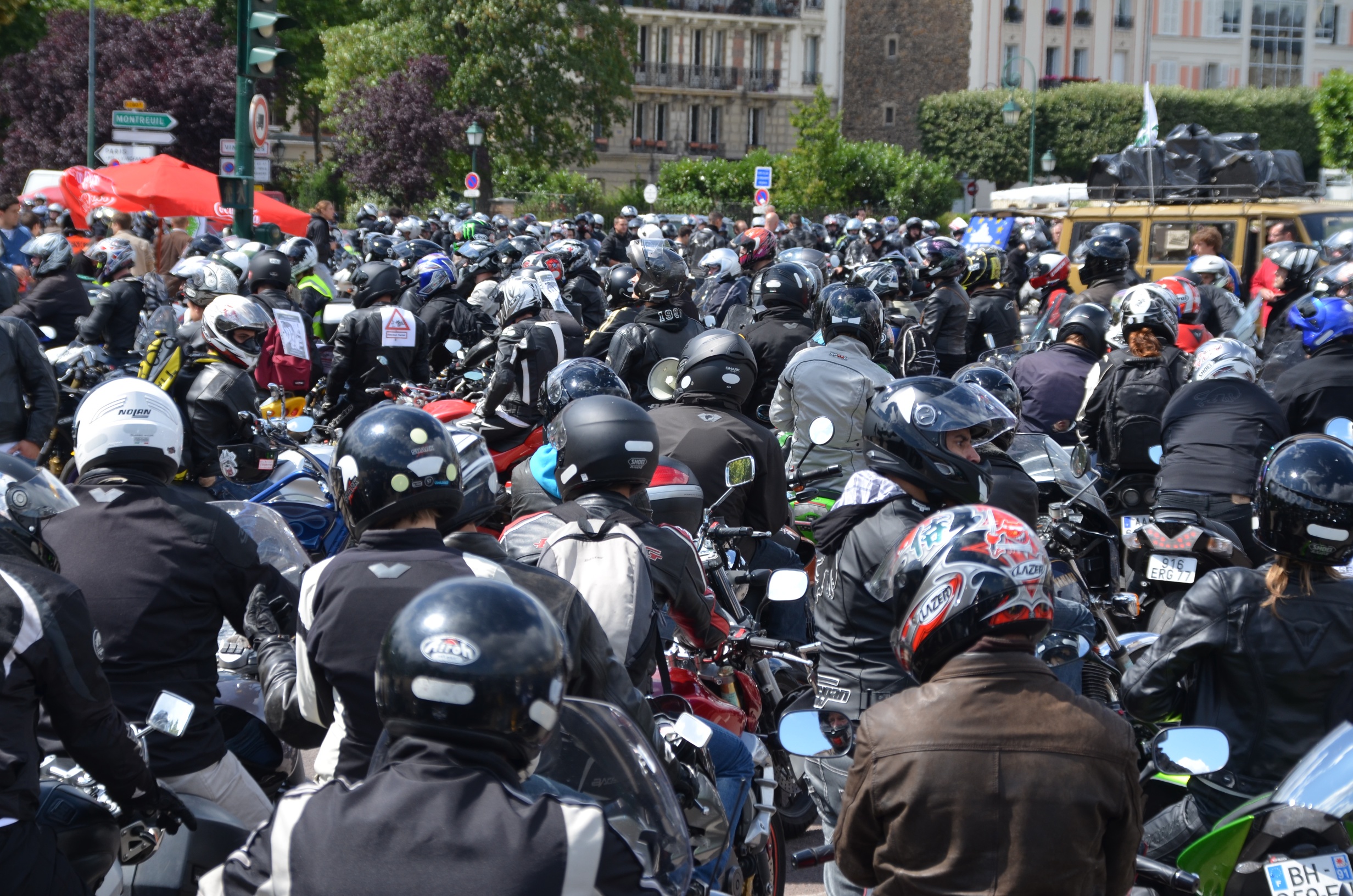 nuée de motards